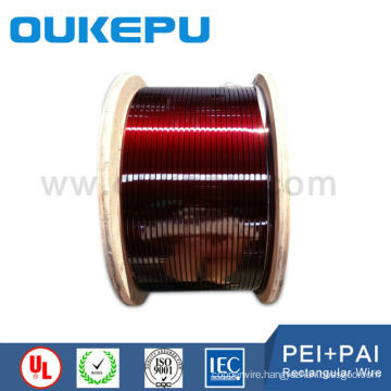 high shock voltage 180C degree Flat enameled copper wire suppliers